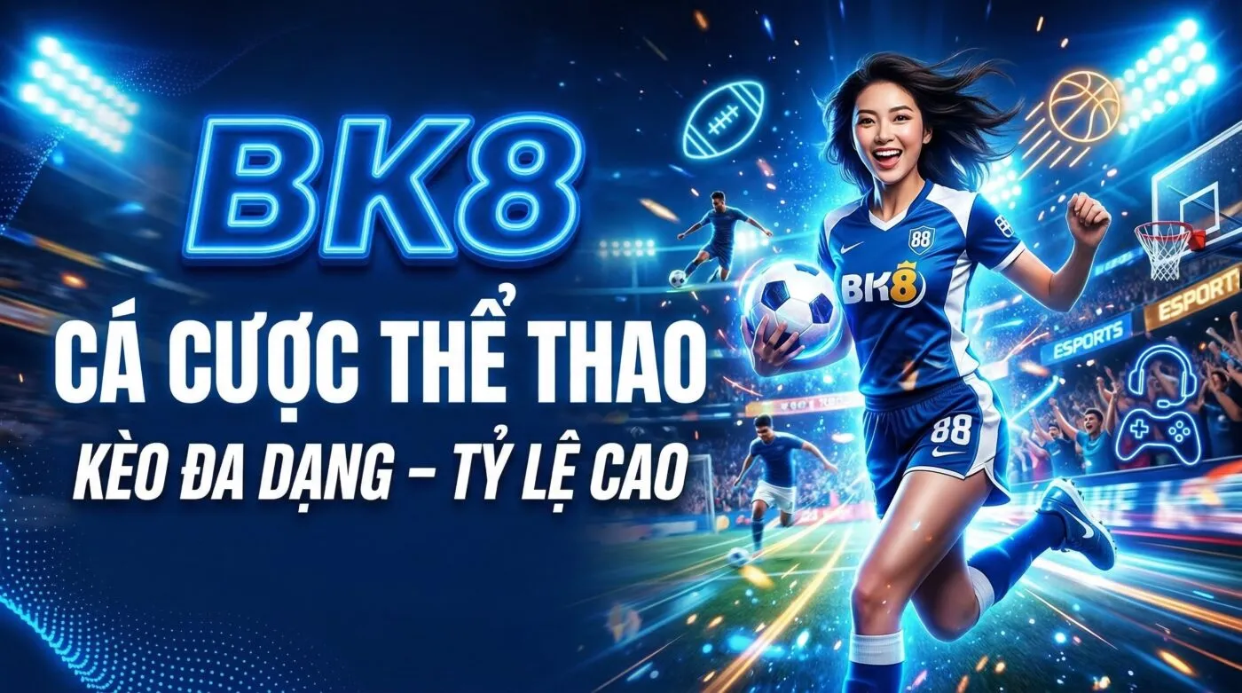 cá cược thể thao BK8, kèo đa dạng tỷ lệ cao