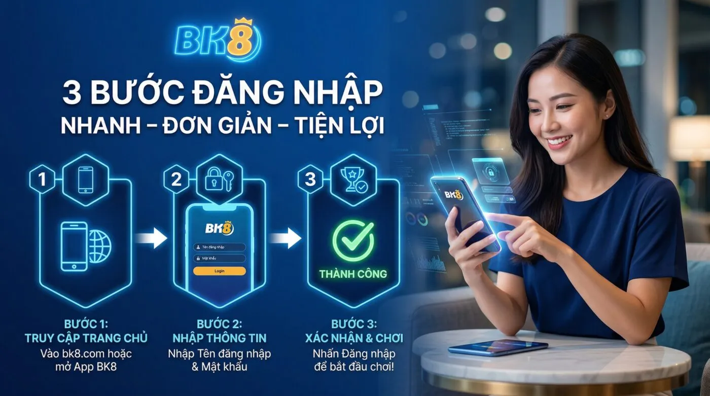 Các bước đăng nhập bk8