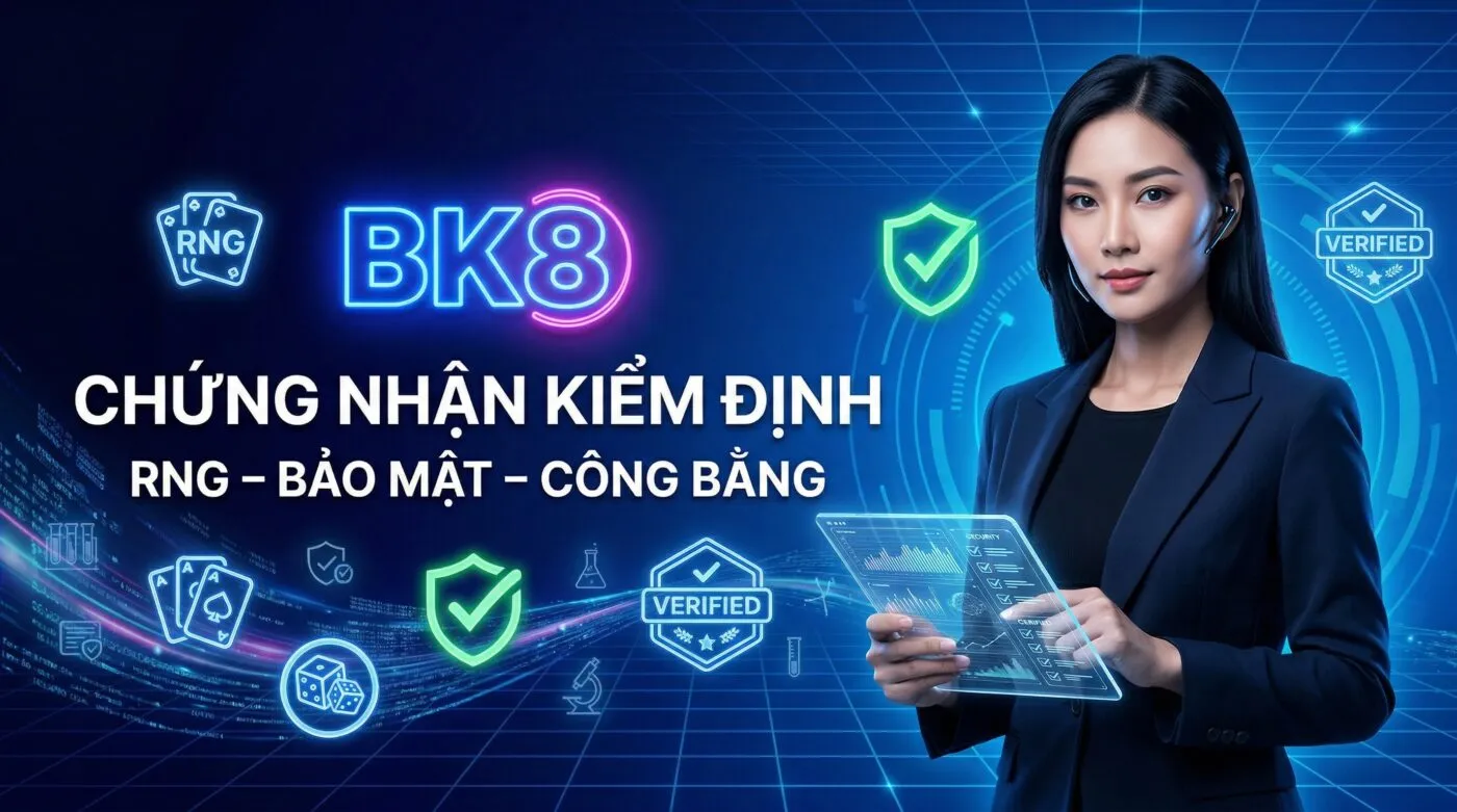 Các chứng nhận kiểm định của bk8